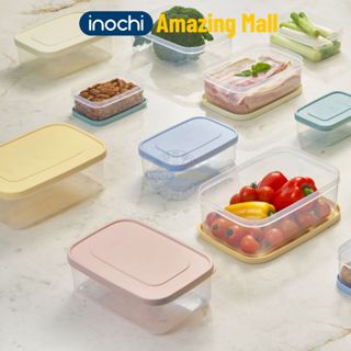 Bộ 7 hộp nhựa chữ nhật 7 màu nắp Inochi Hokkaido Rainbow  500-750-1000-1500-2000-2500-3500ml Inochi Amazing Mall