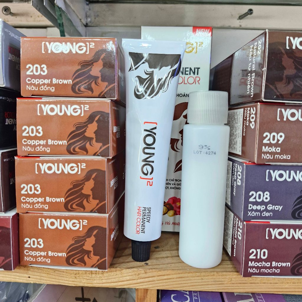 Thuốc nhuộm tóc phủ bạc Young  [YOUNG]² Speedy Permanent Hair Color
