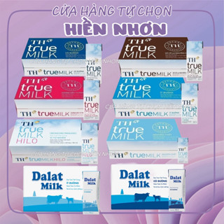 [180ML] Thùng 48 hộp sữa tươi tiệt trùng TH true MILK Có đường/ nguyên chất/ ít đường/ dâu