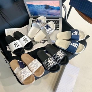 MLB - Dép quai ngang nam nữ - dép thêu NY LA cao cấp - dép đi mưa chống nước - dép nhẹ êm