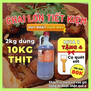 [HỎA TỐC] Sốt Ướp Thịt Nướng BBQ Bếp Xuyên Việt 2KG dùng cho 10kg thịt, Nước Sốt Ướp Thịt, Hải Sản.