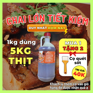 [TỪ 5KG, 105K/1KG] Sốt Ướp Thịt Nướng BBQ Bếp Xuyên Việt 1KG dùng cho 5kg thịt, Nước Sốt Ướp Thịt, Hải Sản.