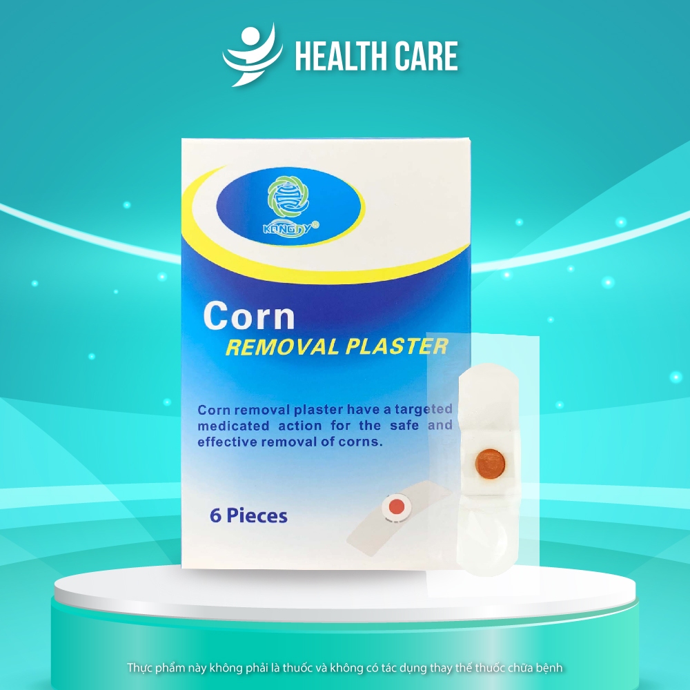 Miếng Dán Mụn Cóc Fobe Không Gây Đau Rát, An Toàn Tại Nhà Corn Removal Plaster ( Hộp 6 miếng )