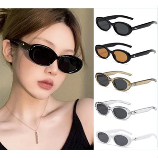 🎶  Mắt Kính Hình Oval Gọng Nhỏ Y2K 730 Phong Cách Retro Chống UV400 kính thời trang nữ