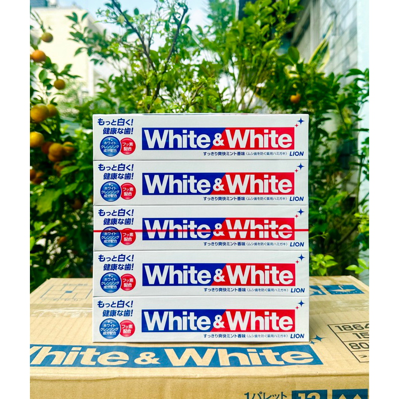 KEM ĐÁNH RĂNG WHITE & WHITE LION NHẬT BẢN