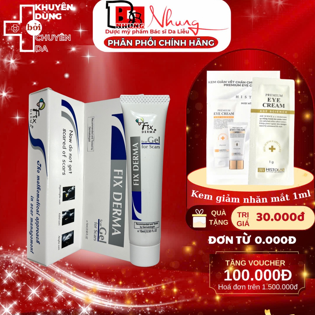 Gel Giúp Mờ Sẹo Fixderma Scar Gel (7ml-15ml)