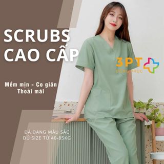 Đồng phục Spa, bộ scrubs cổ tim, quần áo phẫu thuật y tế cho Bác Sĩ, Điều Dưỡng, Dược Sĩ, Y Tá, KTV