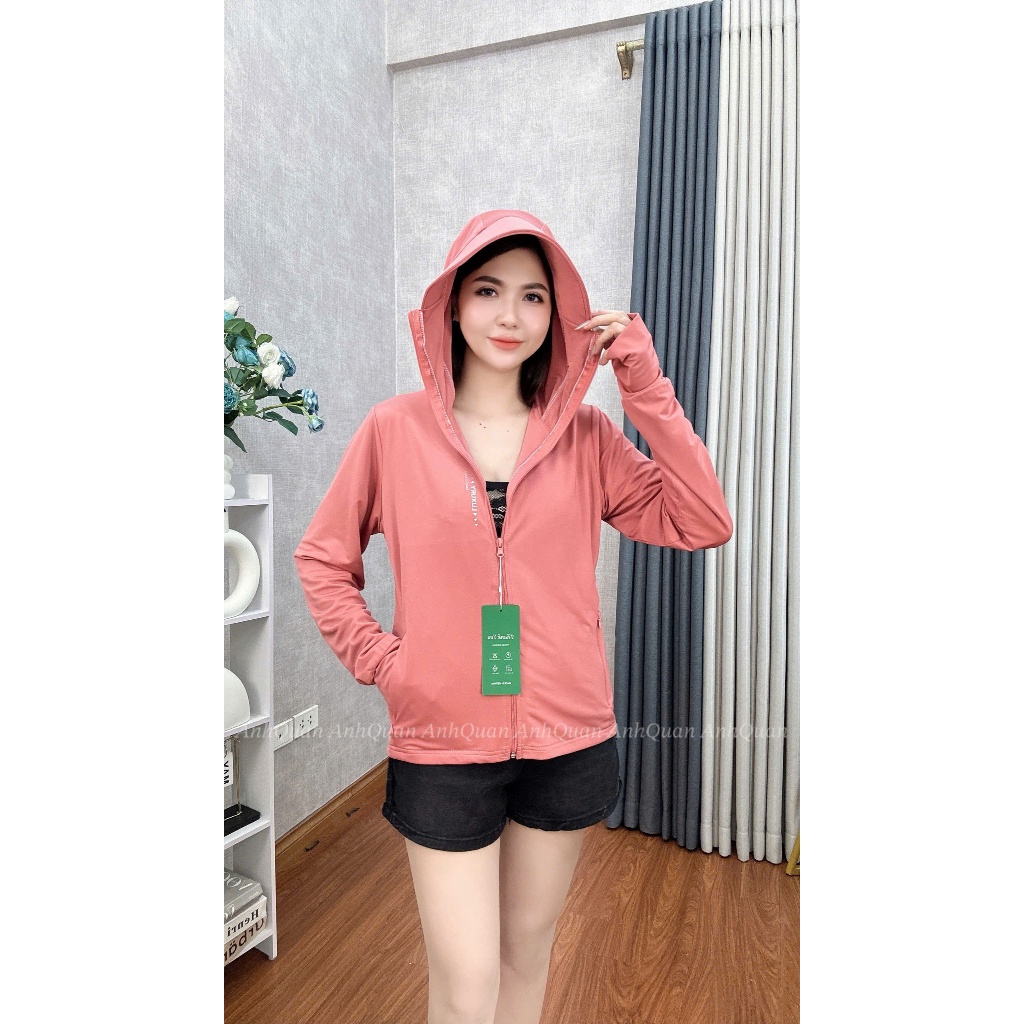 [38-80kg]Áo Khoác Chống Nắng Nữ 2 Lớp Vải Thun Lạnh Dày Dặn,Mềm,Mát,Chống Tia UV,Co Giãn 4 Chiều | BigBuy360 - bigbuy360.vn