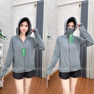 Áo Khoác Chống Nắng Nữ 2 Lớp Vải Thun Lạnh Dày Dặn,Mềm,Mát,Chống Tia UV,Co Giãn 4 Chiều