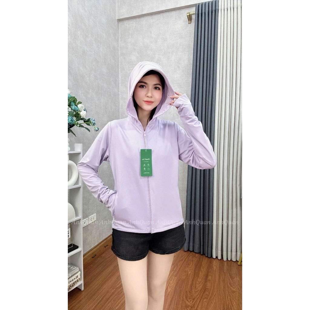 [38-80kg]Áo Khoác Chống Nắng Nữ 2 Lớp Vải Thun Lạnh Dày Dặn,Mềm,Mát,Chống Tia UV,Co Giãn 4 Chiều | BigBuy360 - bigbuy360.vn