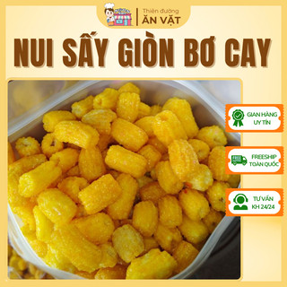  🔹 Nui Vàng Sấy Bơ Cay  Nui Chiên Giòn Nui Sấy Giòn Giòn Rụm Thơm Béo Ăn Là Ghiền 500G NGONSTORE 