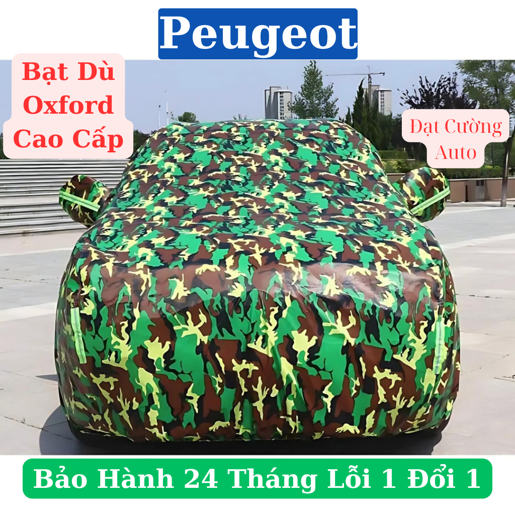 Bạt phủ Peugeot chính hãng – Chống nắng, chống nước, bảo vệ xe hiệu quả Peugeot – 208, 3008, 5008, 5