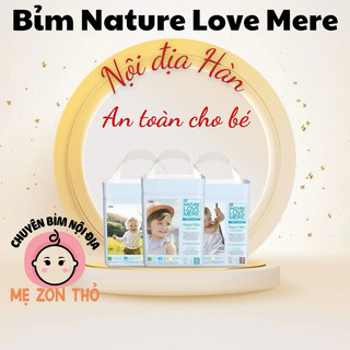   CHÍNH HÃNG  Tã Bỉm NATURE LOVE MERE nội địa Hàn mỏng mềm thấm hút tốt S26 M20 L18 XL18 