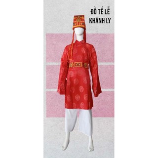 [Đồ tế lễ Khánh Ly] Áo tế lễ đình chùa, nhà thờ họ (vải gấm miền nam)