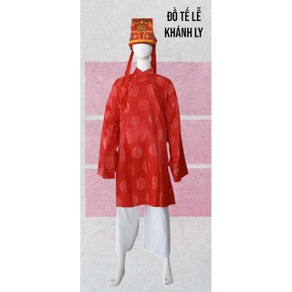 [Đồ tế lễ Khánh Ly] Áo tế lễ đình chùa, nhà thờ họ (vải gấm miền nam)