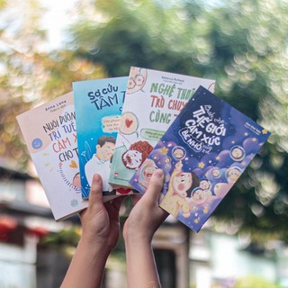 Sách: Nuôi Dưỡng Trí Tuệ Cảm Xúc Cho Trẻ + Bước Vào TG + Sơ Cứu Tâm Trí Trẻ + Nghệ Thuật Trò Chuyện