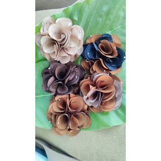 Kẹp càng cua 5 răng hoa lụa đính ngọc