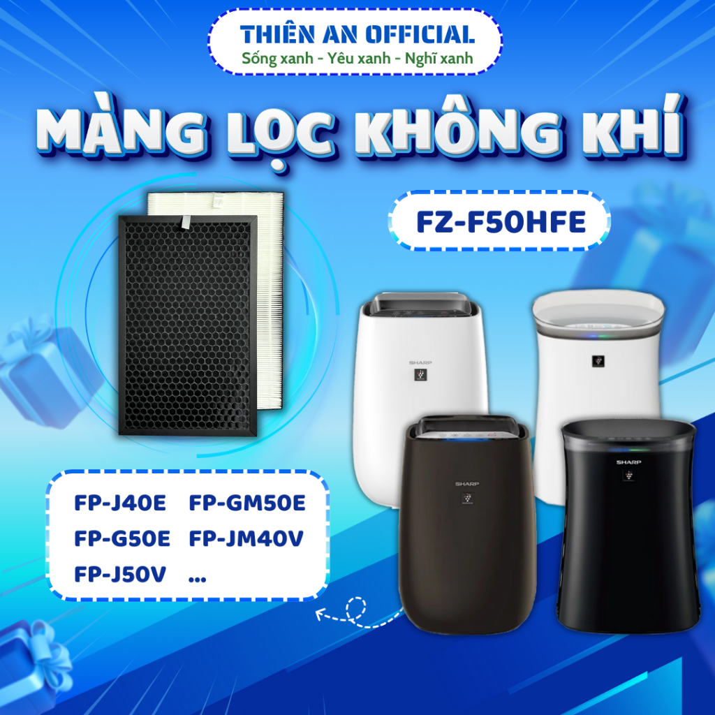 Màng lọc không khí Sharp: FP-J50V, FP-GM50E, FP-FM40, FP-J40E, FP-JM40V, FP-G50E,… màng bắt muỗi