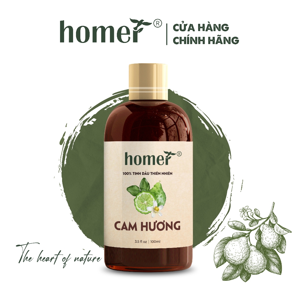Tinh dầu Cam Hương Anh Homer - Bergamot Essential Oil - đạt chuẩn chất lượng kiểm định