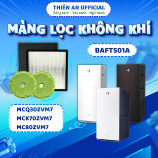 Màng lọc không khí Daikin:MCQ30ZVM7, MCK70ZVM7, MC80ZVM7,.. màng lọc Hepa, màng lọc than, màng bù ẩm