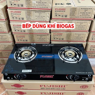 Bếp dùng khí biogas fujishi fjbg5_alo_plus - chén đồng - lửa xanh tiết kiệm gas - bảo hành 2 năm chính hãng