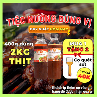 Combo Sốt Ướp Thịt Nướng BBQ & Sốt Me Chấm Thịt Nướng 400g Bếp Xuyên Việt - Tiệc Nướng Bùng Vị chỉ từ 5 phút