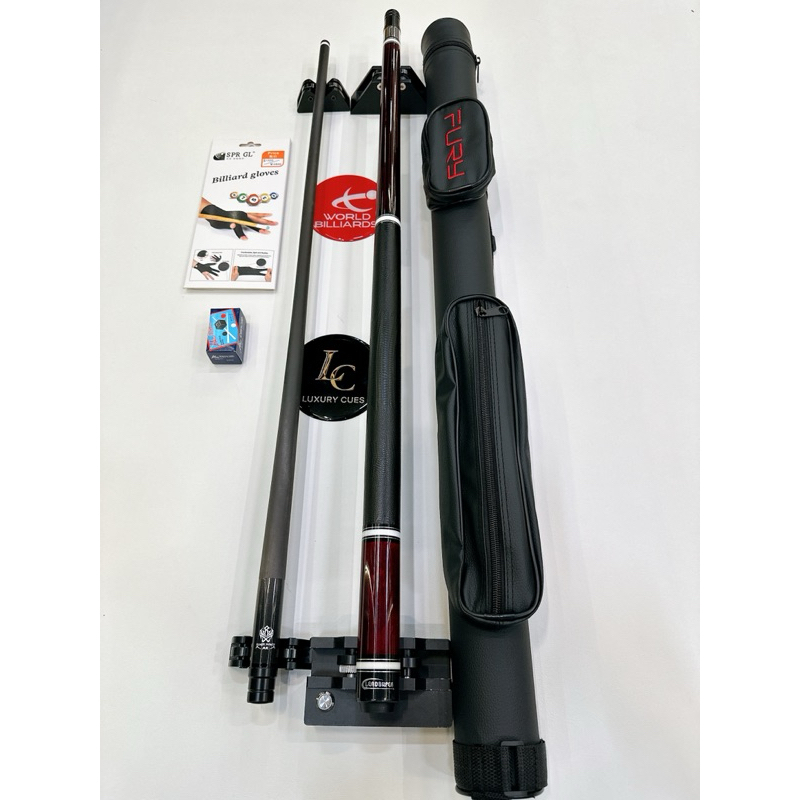 [leadsuper]Combo Cơ/Gậy Bida Lỗ Chính Hãng Leadsuper Wood Ngọn Black Power AK 12.8mm -Chuôi Vân Gỗ Đ