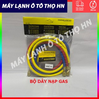  Bộ dây nạp ga điều hòa ô tô   gồm 3 dây 2 loại 1m5 và 1m8   hàng Đài Loan 