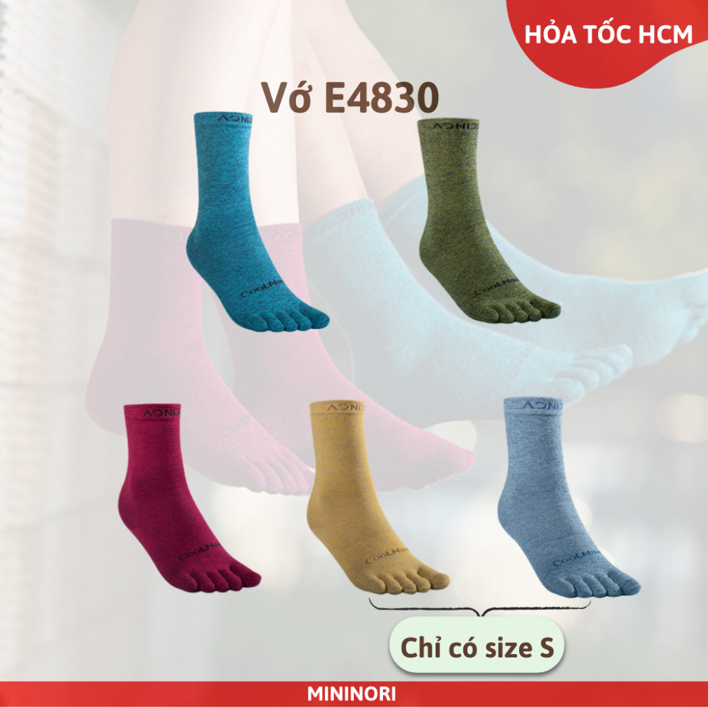Vớ Thể Thao Aonijie E4830 Coolmax Cổ Cao - Chuyên Chạy Trail & Marathon - Mininori Store
