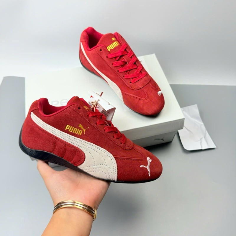 Giày thể thao PM Speedcat 2 màu đen đỏ, Giày PM Speedcat Red Black nam nữ full phụ kiện hot 2024