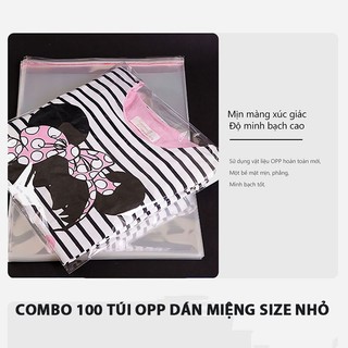 G50 Combo 100 túi opp dán miệng size nhỏ GARIN