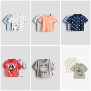 Set 2 áo hè cộc tay bé trai HM Auth săn sale