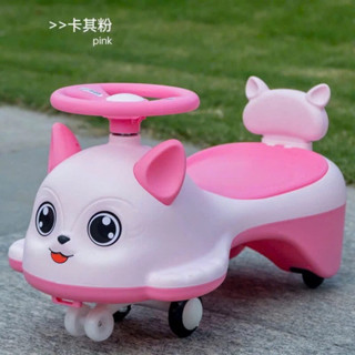 Xe lắc mèo mắt ướt cho bé - Xe chòi chân cho bé có nhạc bánh đèn phát sáng và tựa lưng .