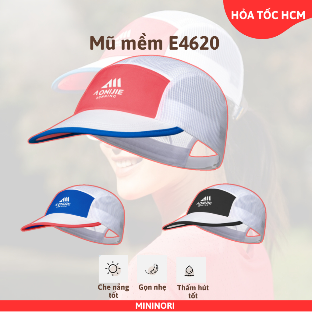 Mũ lưỡi trai thể thao Aonijie E4620 Mũ chống nắng Mũ thể thao Nón thể thao Mininori Store