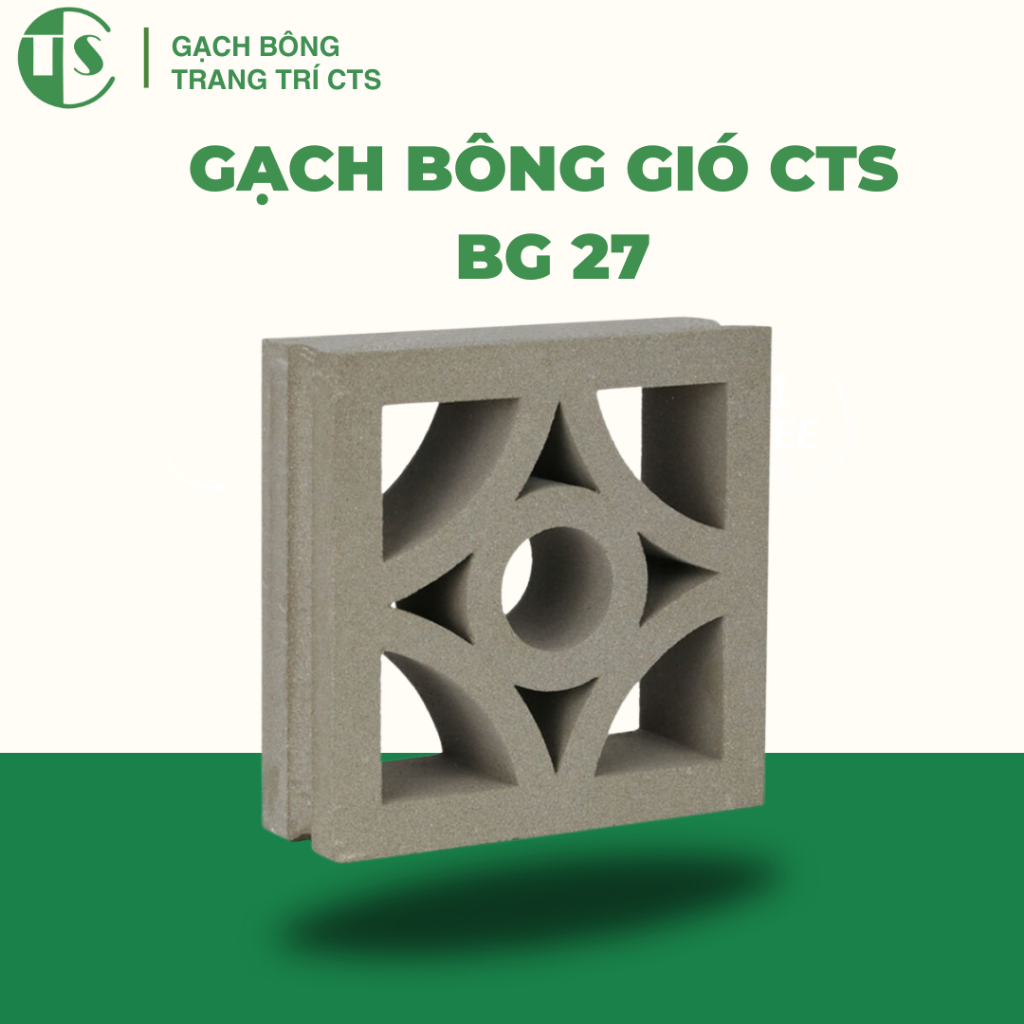 Gạch bông gió CTS BG 27 - CTS Green