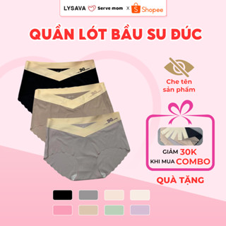 Quần lót bà bầu su đúc co giãn cao cấp Lysava quần chip bầu cạp chéo kháng khuẩn không lộ viền QL1