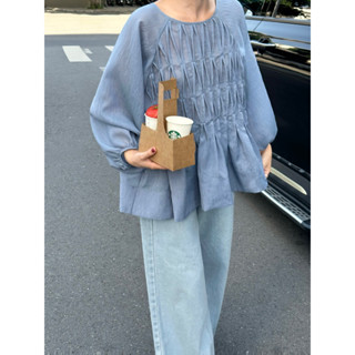 Áo babydoll xếp gợn sóng | SOMS | Dralin Top