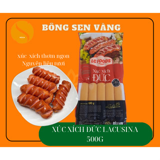   hoả tốc - giá  sỉ  xúc xích Đức Lacusina gói 500g  10 cây 