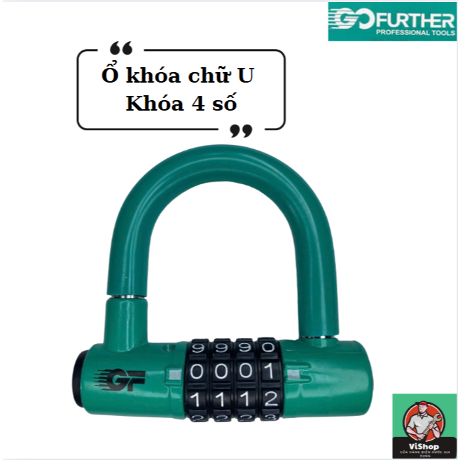 Khóa chữ U 4 số- Khóa Gofuther.