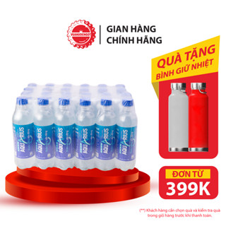 Lốc 24 Chai Nước Uống Thể Thao Vận Động Aquarius 390ml/chai