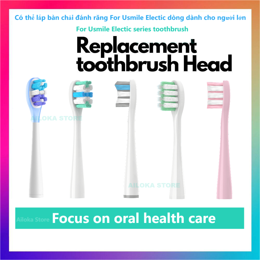 【Toothbrush heads】For Usmile Y1S/Y4/Y1/F1/U3/P1/Y10 PRO Soft DuPont Sonic Electric Toothbrush Replac
