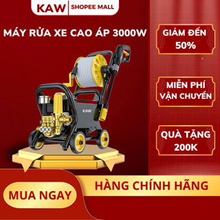 Máy rửa xe cao cáp KAW, lõi đồng dây 20m, Phun xa 10M, Áp Lực Cao Rửa Xe Máy, Ô Tô, Bảo Hành12Tháng