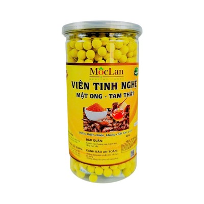 Viên tinh nghệ mật ong tam thất Mộc Lan - 250g, 500g - Hỗ Trợ Trị Đau Bao Tử, Làm Đẹp Da, Kháng viêm