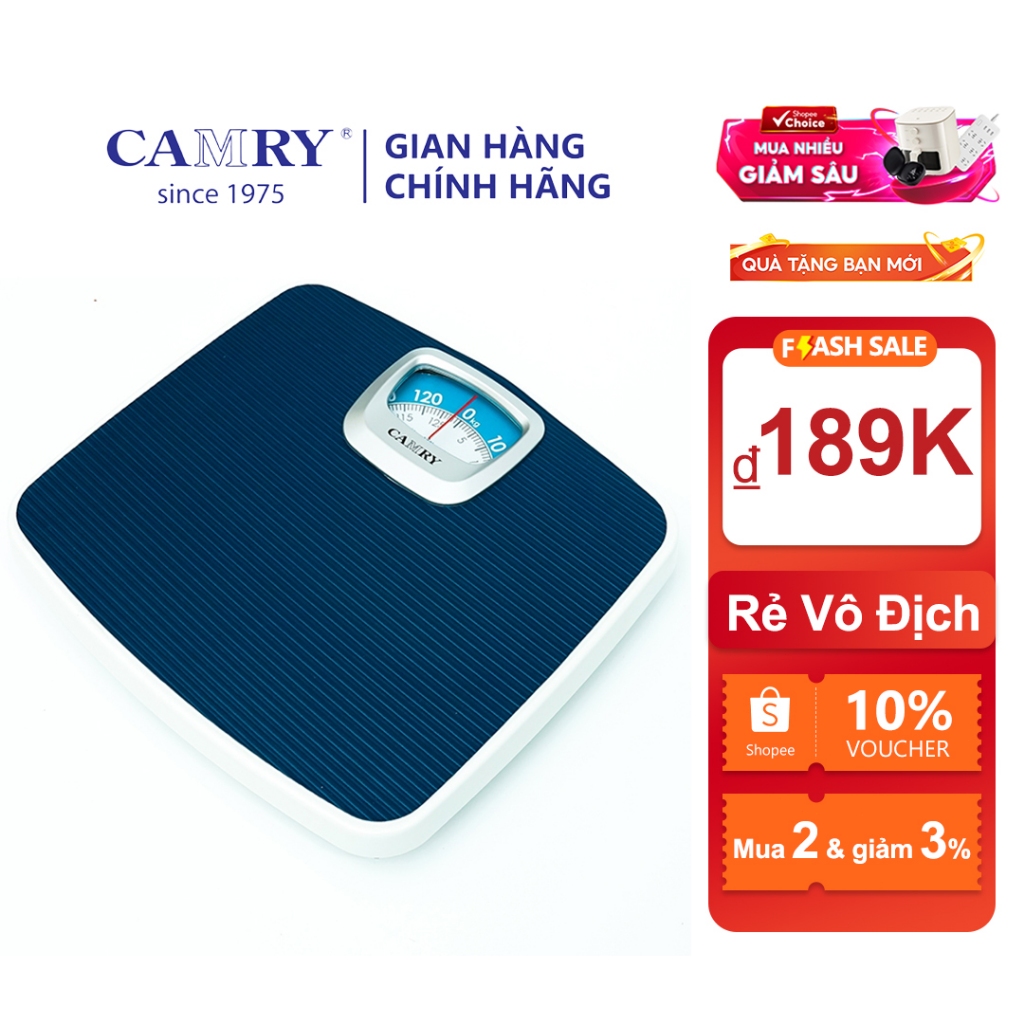 Cân sức khỏe cơ học 130kg Camry BR2020 - độ chính xác cao - Bảo hành chính hãng