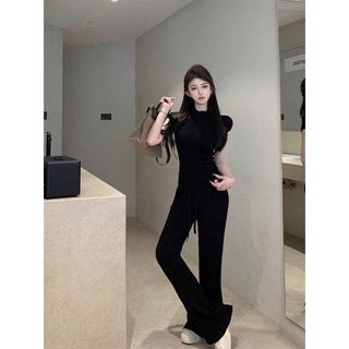 SET ÁO BODY QUẦN ỐNG LOE ĐEN