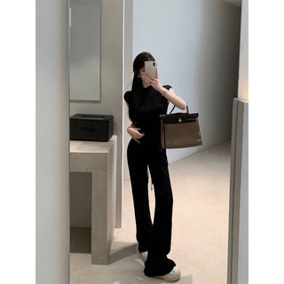 SET ÁO BODY QUẦN ỐNG LOE ĐEN