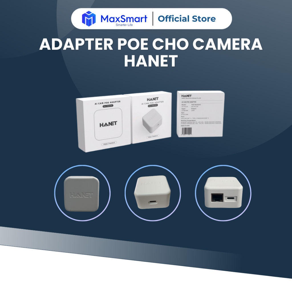 Thiết bị Adapter POE cho Camera Ai HANET HA1000