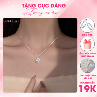 Dây Chuyền Nữ Bạc Cỏ 4 Lá, Nơ Xinh, Bông Hoa, Vòng Cổ Bạc Cao Cấp Nữ Dịu Dàng Sophie Jewelry