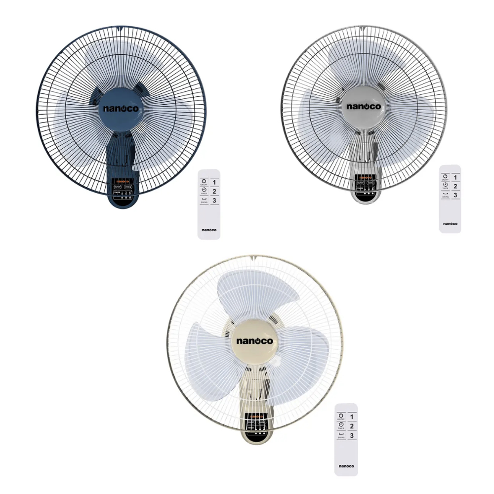 Quạt treo tường có remote Nanoco NWF1612RC