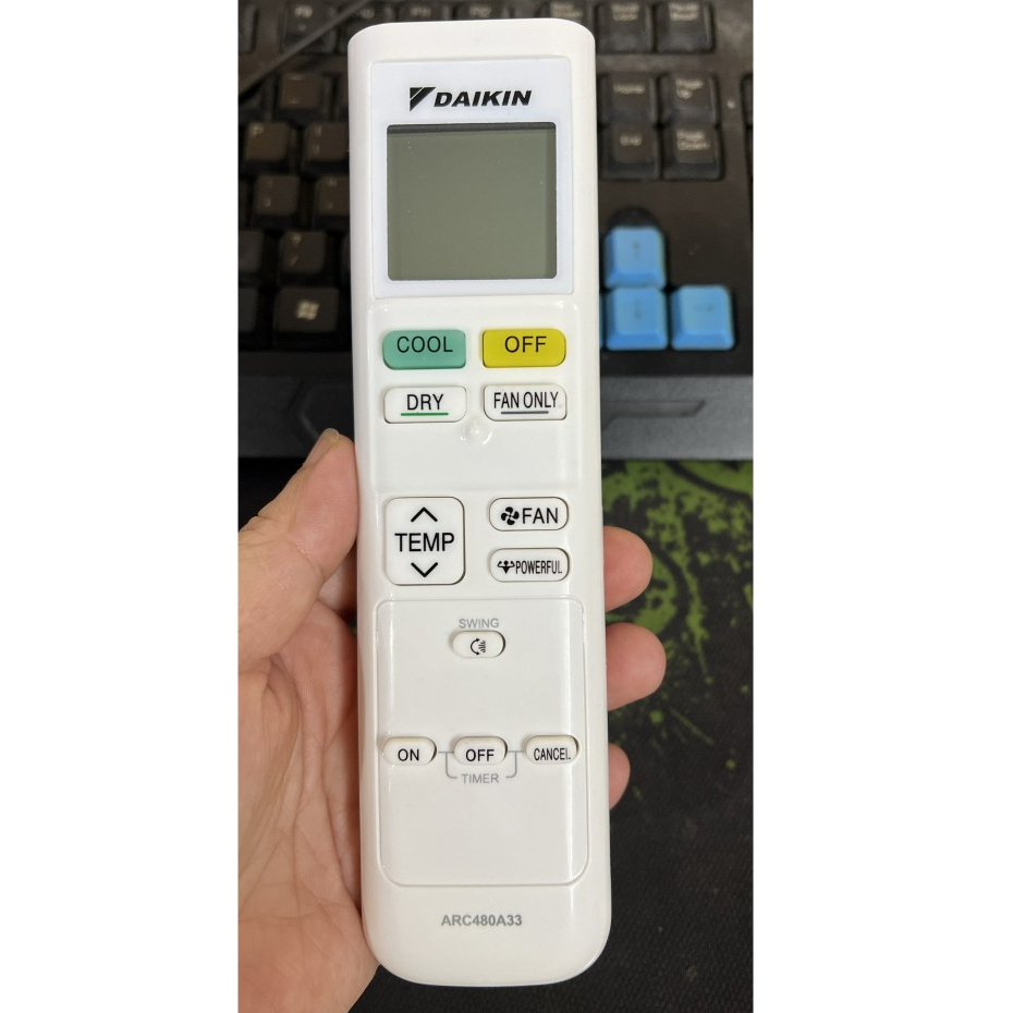 REMOTE Máy Lạnh DAIKIN GA 32 LOẠI 1 CHIỀU - ĐIỀU KHIỂN ĐIỀU HÒA GA32 DAIKIN ÍT NÚT - BH 1 tháng